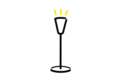 Illustration af uplight lampe